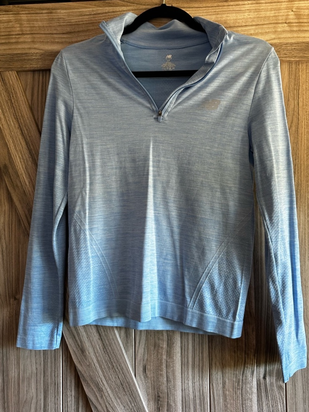 Buy 2 Get 1 Free! New Balance Sky Blue Half-Zip Performance Pullover